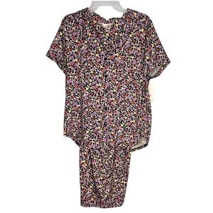 NWT 2-Piece Floral Pajamas Size Large 12-14